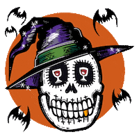 Trick Or Treat Halloween Sticker by Taylor Reeve