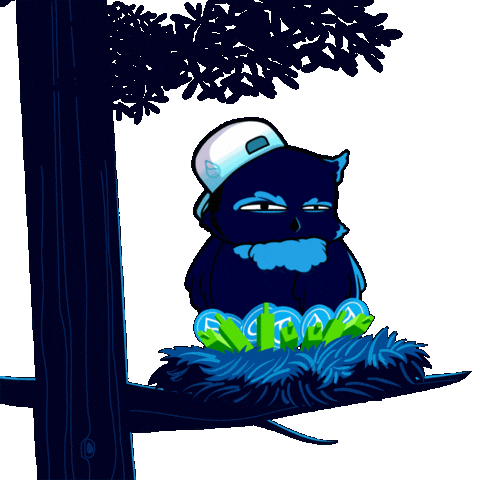 Tree Owl Sticker by BigBrains