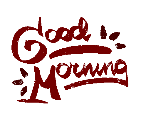 Good Morning Sticker