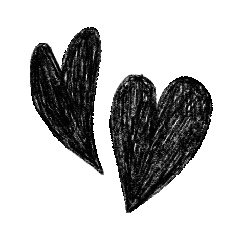 Black Heart Hearts Sticker by anja sturm