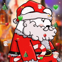 Merry Christmas Winter GIF by SuperRareBears