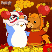 Chinese New Year Penguin GIF by Pudgy Penguins