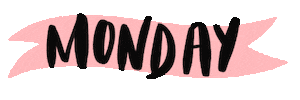 Days Of The Week Monday Sticker by Nikki McWilliams