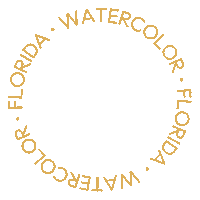 KHCwithCompass florida watercolor compass 30a Sticker