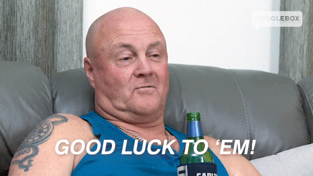 Support Good Luck GIF by Gogglebox Australia