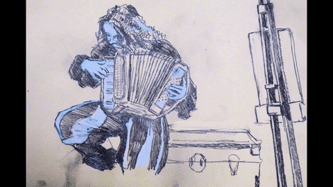 RumfluftArt giphyupload music live music busker GIF
