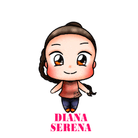 Happy Jumping Jack Sticker by Diana Serena