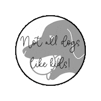 givethedogaball no kids give the dog a ball givethedogaball dislike kids Sticker