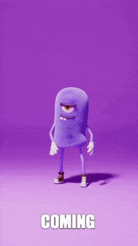 pletory dance purple walking on my way GIF