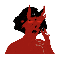 elizabethandthespooks girl glitch horror spooky Sticker