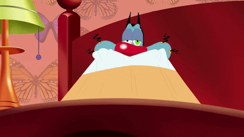 Good Night Reaction GIF by Oggy and the Cockroaches
