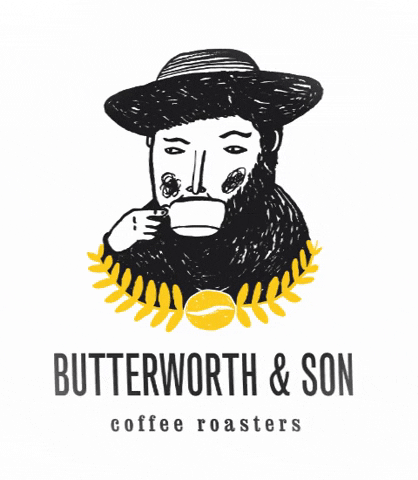 Butterworth_Media giphygifmaker coffee coffeeman butterworthandson GIF