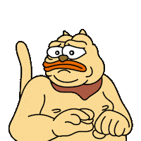 Getaway Fatcat Sticker by ChonkyCom