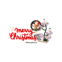 Merry Christmas Cat Sticker by KBSPETS