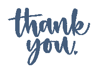 Typography Thanks Sticker