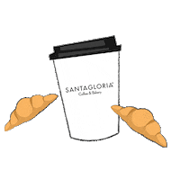 Coffee Croissant Sticker by FoodBox