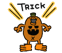 Chick Chick Halloween Sticker by ぴょろりんちょ（ひよこ人間ぴよ）