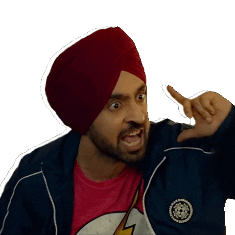 Diljit Dosanjh Hello Sticker by Zee Studios