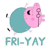 Daddy Pig Friday Sticker by Peppa Pig