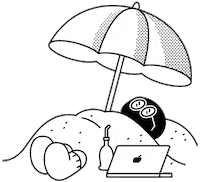 Summer Vacation Sticker by 52works(오이웍스)