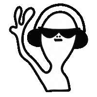 Sunglasses Headphones Sticker