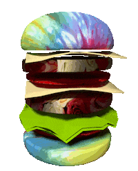 Hungry 3D Sticker by badblueprints