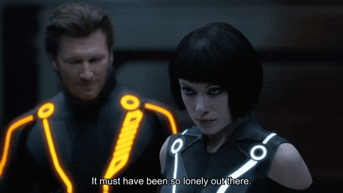 Lonely Tron Legacy GIF by Goldmaster