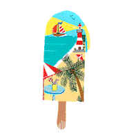 Lidiettes summer beach icecream verano GIF