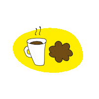 Coffee Cookie Sticker by Taidetestaajat
