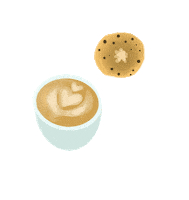 Coffee Cafe Sticker by Lara Paulussen