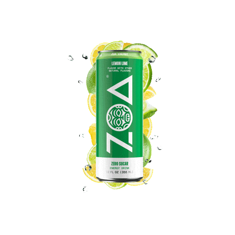 Energy Drink Lemon Sticker by ZOA Energy