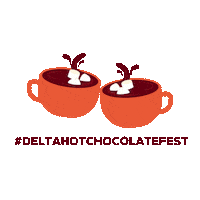 deltahotchocolatefest hotchocolate hotcocoa warmdrink southdeltalocal Sticker