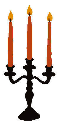 Halloween Candle Sticker