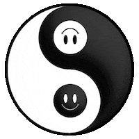 Yin Yang Loop Sticker