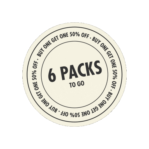 foxtownbrewing promo 50 off 6 pack 6pack Sticker