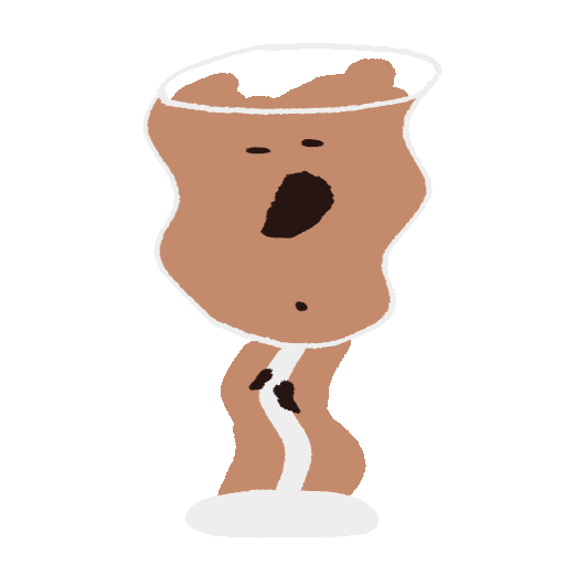 Glass Quokka Sticker by Dinotaeng