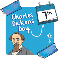 Charles Dickens Love Sticker by Twinkl Parents