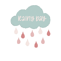 Raining Rainy Day Sticker by Prullemupke
