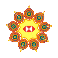 Celebrate Festival Of Lights Sticker by HSBC India