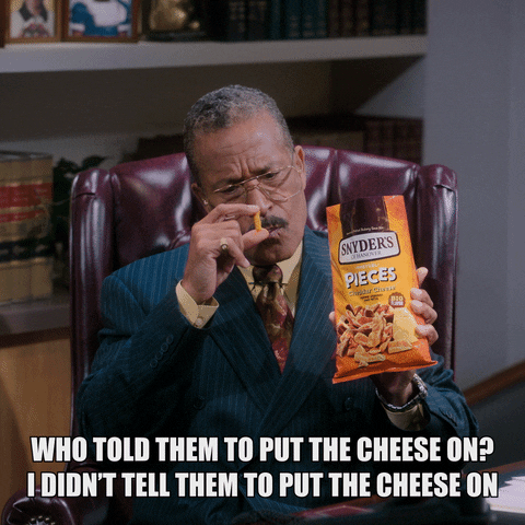 snydersofhanover delicious cheese unbelievable shakes head GIF
