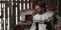 red nose shrug GIF by BasketsFX