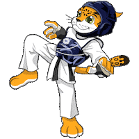 Taekwondo Cog Sticker by Comité Olímpico Guatemalteco