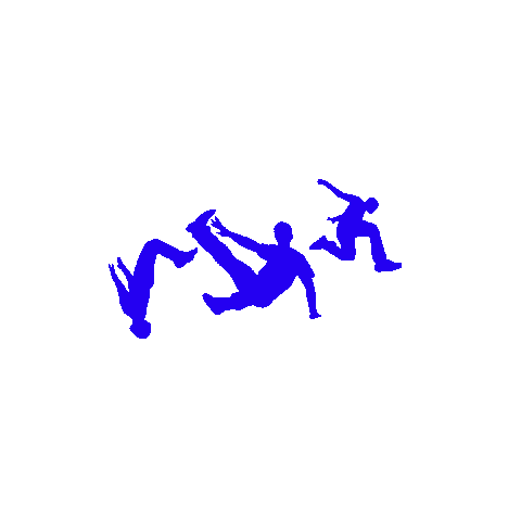 Fimleikafelagid_Bjork jump jumping parkour iceland Sticker