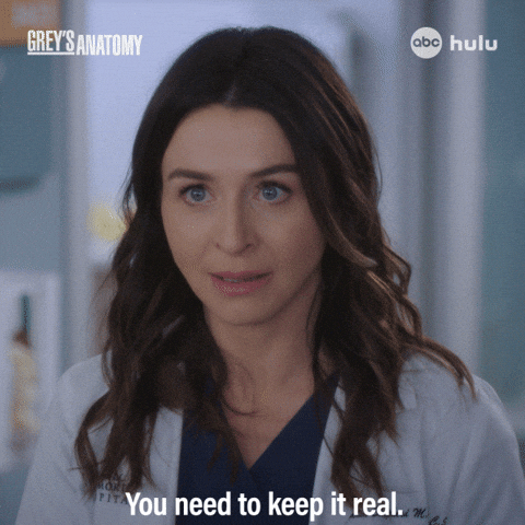 Keep It Real Greys Anatomy GIF by ABC Network