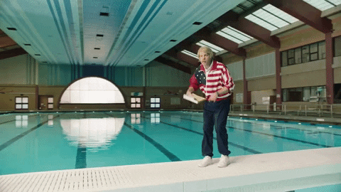 Jason Sudeikis Swimming GIF by Foo Fighters