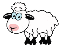 nordseeinselpellworm joy happiness sheep deutschland Sticker