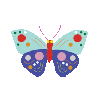 Flower Dreaming Sticker by Julia Gluyas