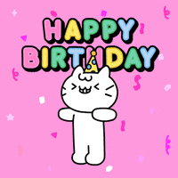 Happy Birthday Cat GIF by Mikitti