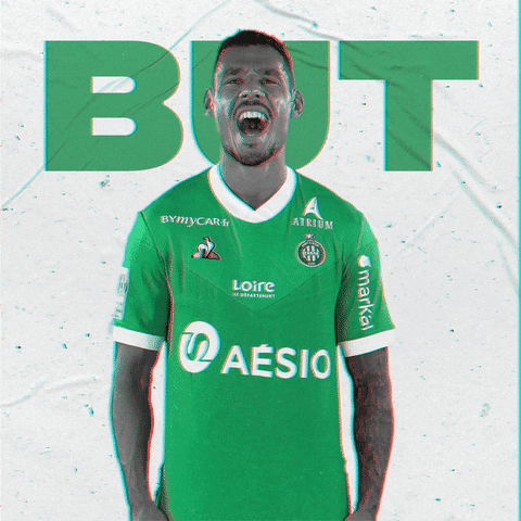 Football Scoring GIF by AS Saint-Étienne