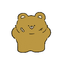 gomgoming run bear go muscle Sticker